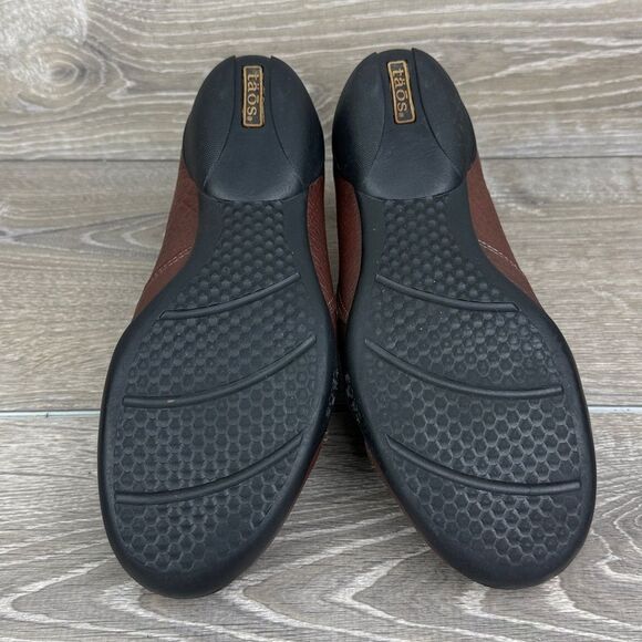 Taos Encore Women’s Sz 8/EU 39 Brown Leather Slip On Hook & Loop Comfort Loafer - Picture 7 of 10